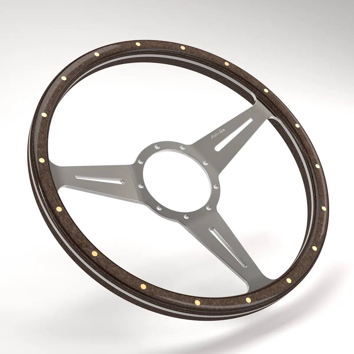 Dished Mk3 Wood Rim - Thick Grip Steering Wheel 32
