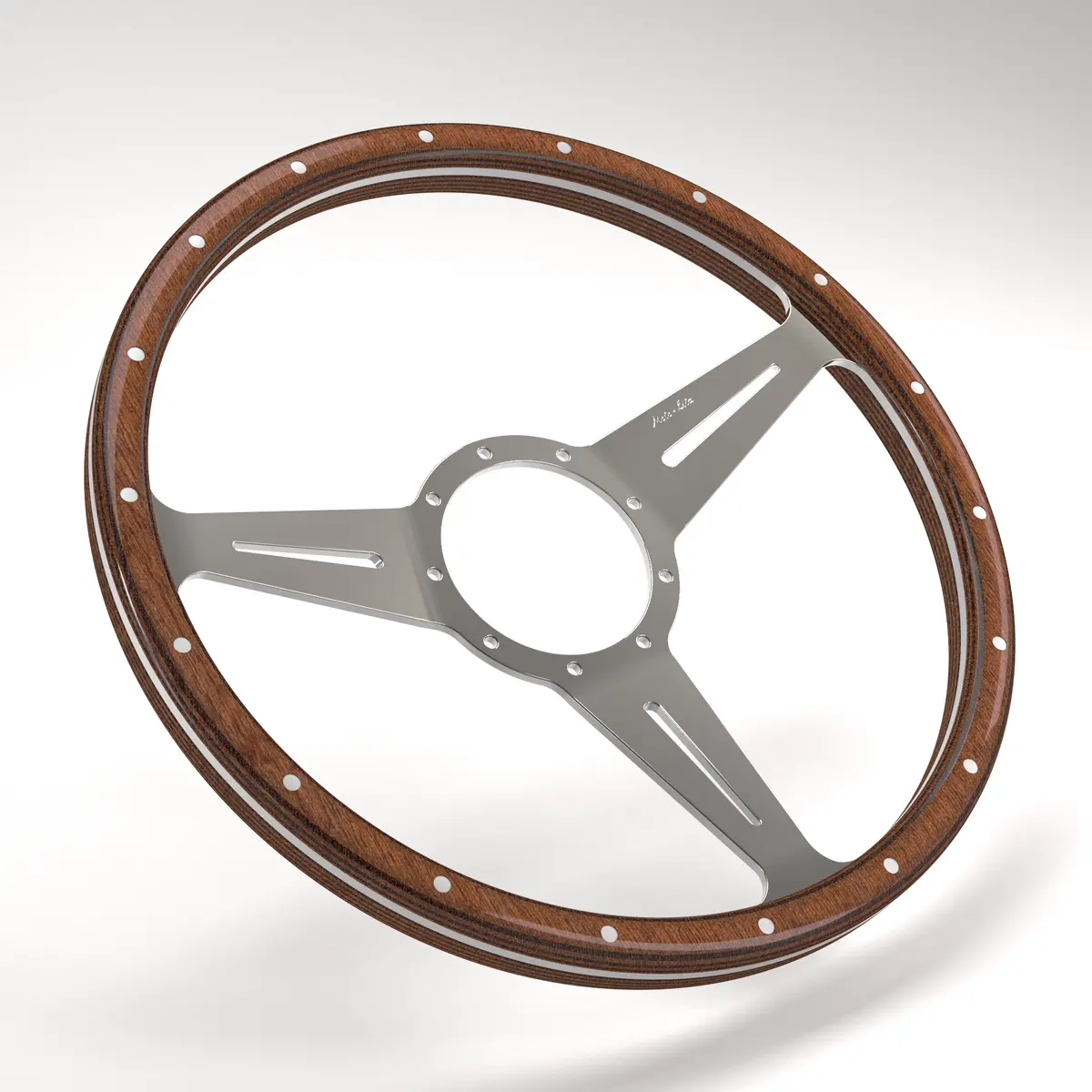 Dished Mk3 Wood Rim - Thick Grip Steering Wheel 31