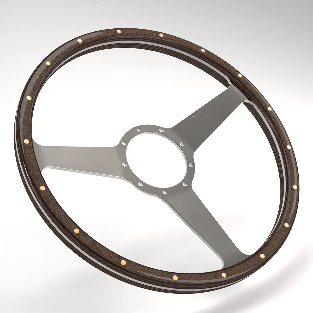 Dished Mk3 Wood Rim - Thick Grip Steering Wheel 25