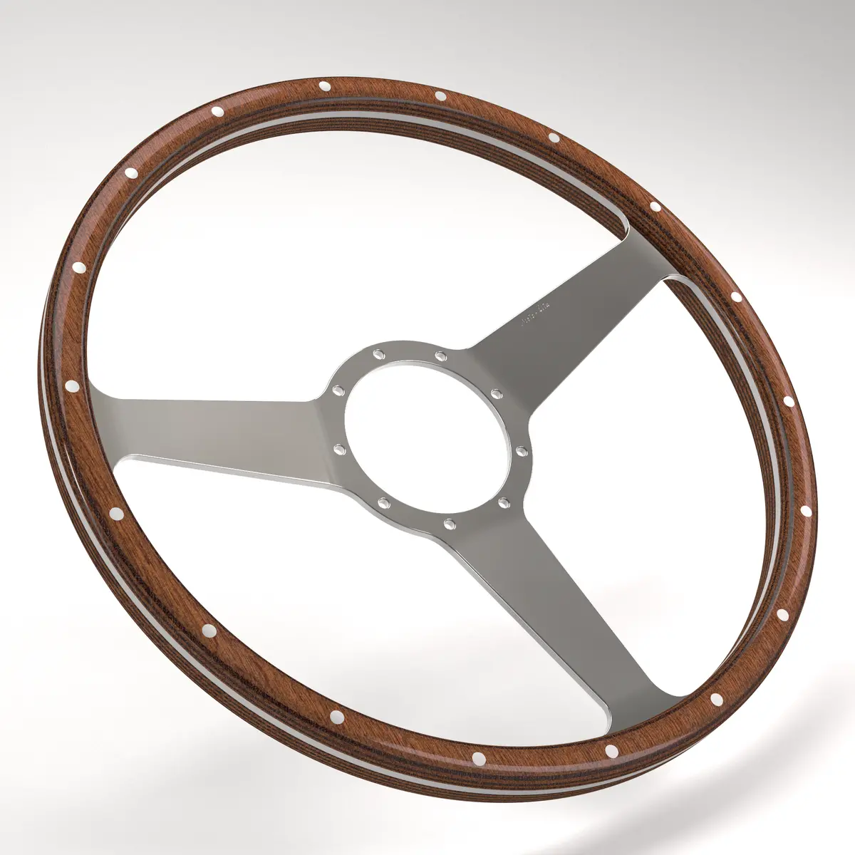Dished Mk3 Wood Rim - Thick Grip Steering Wheel 24