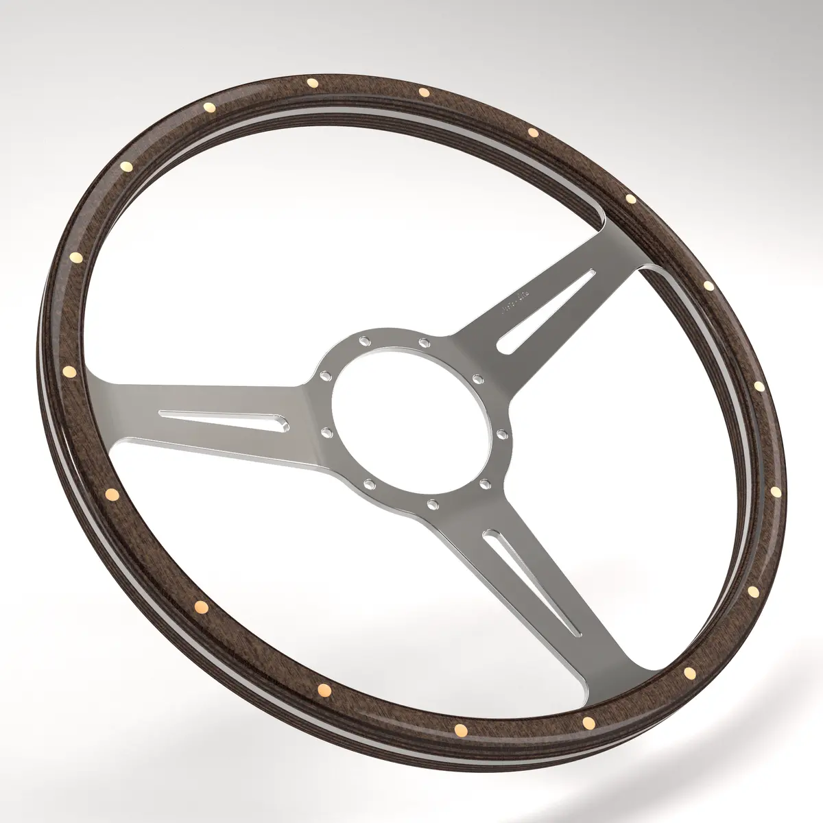 Dished Mk3 Wood Rim - Thick Grip Steering Wheel 42