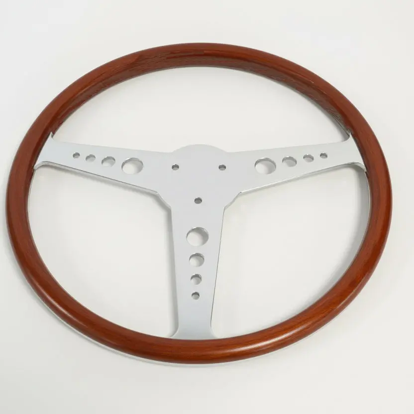 Morgan 3-Wheeler Oem (3-Spoke) Mahogany Flat Polished 1