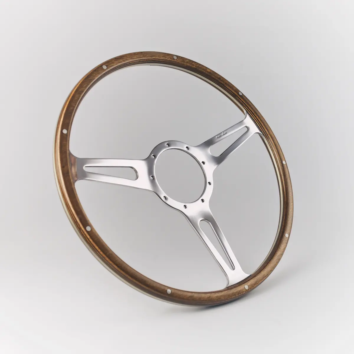 Mk3 Cobra Style Dished Wood Rim Steering Wheel 1