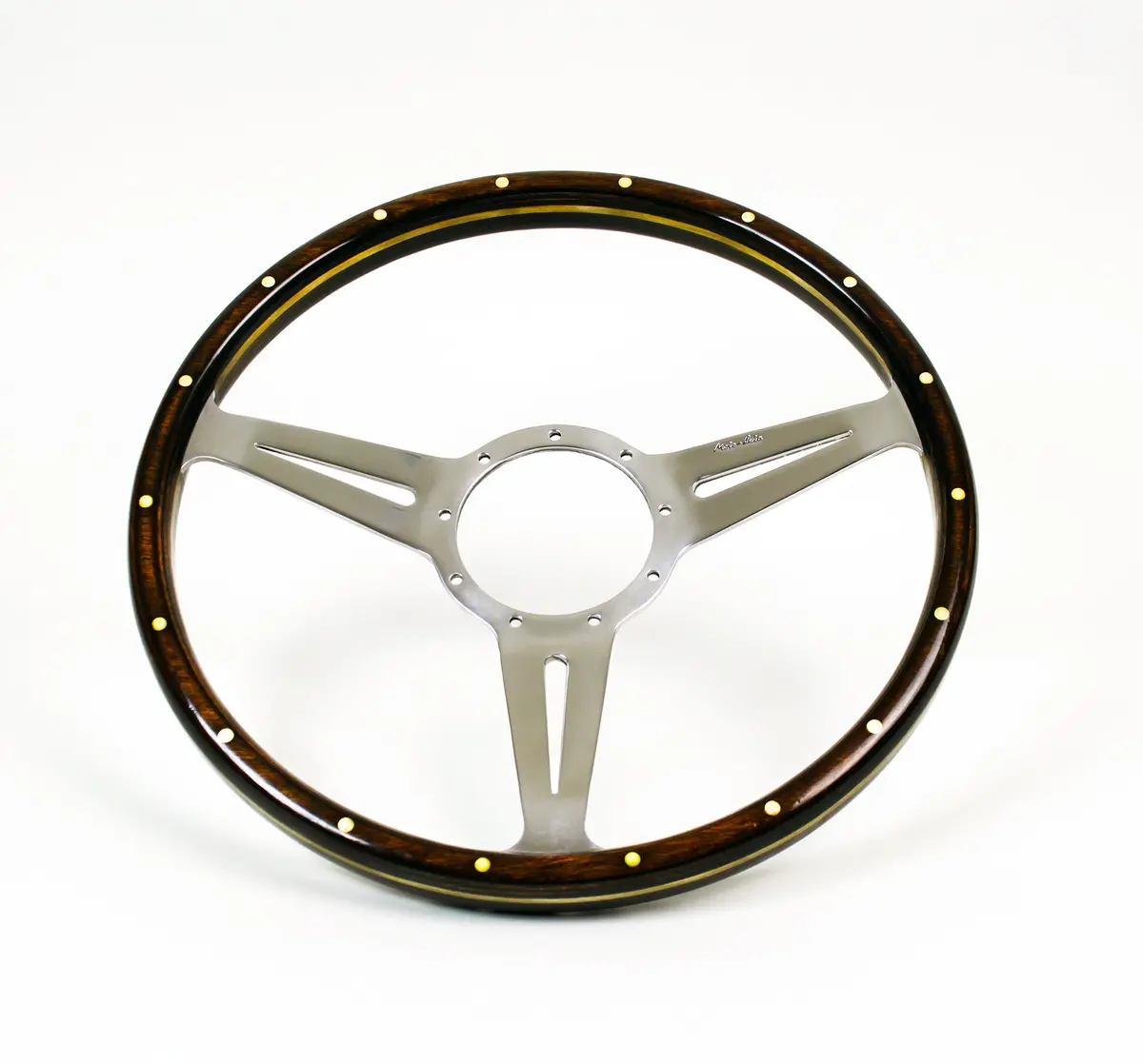 Dished Mk3 Wood Rim - Thick Grip Steering Wheel 4