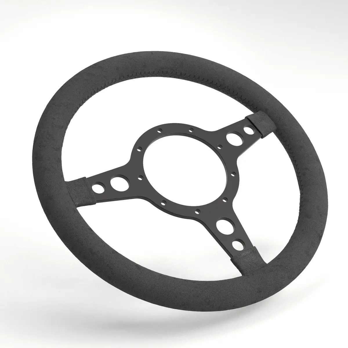 Mk4 Expedition Hd Flat Leather Rim - Black Anodised 19