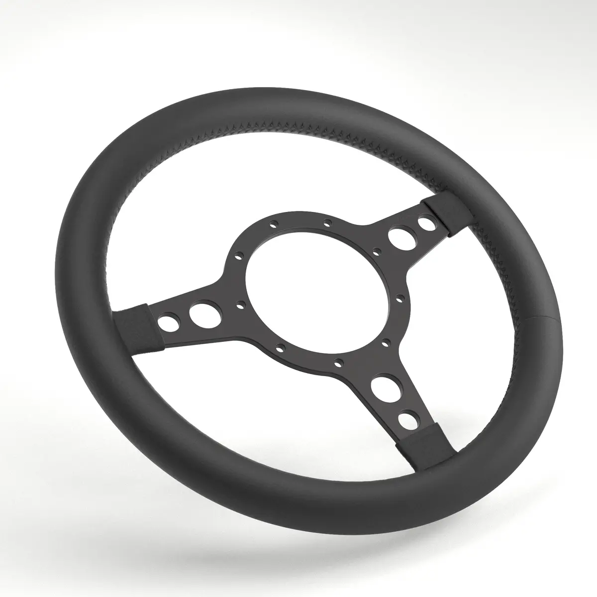 Mk4 Expedition Hd Flat Leather Rim - Black Anodised 16