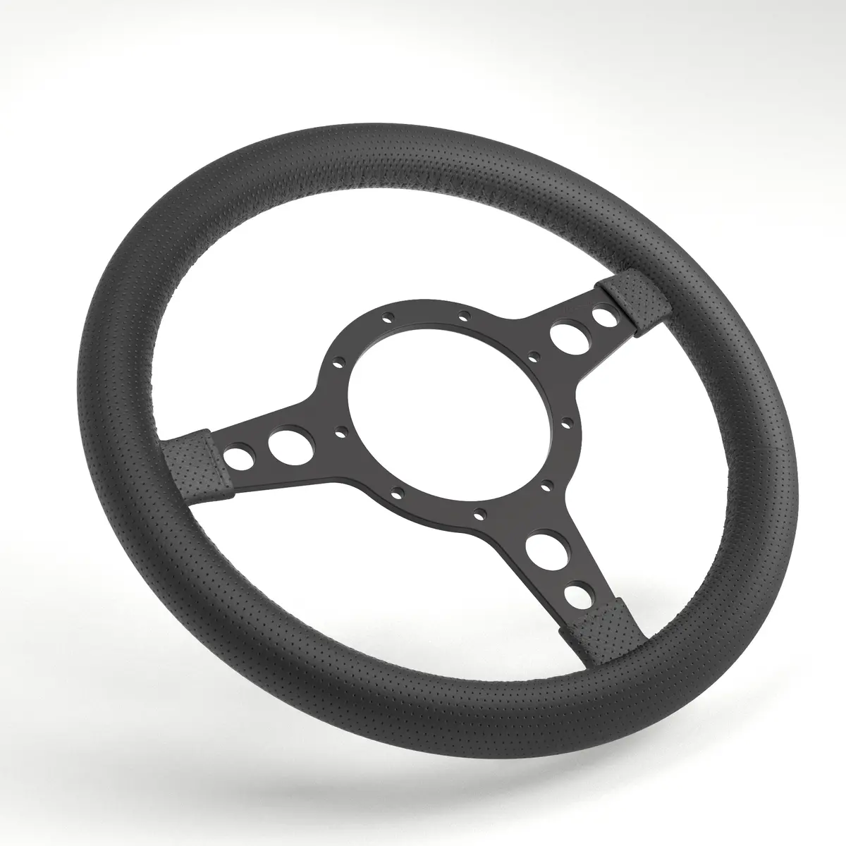 Mk4 Expedition Hd Flat Leather Rim - Black Anodised 17