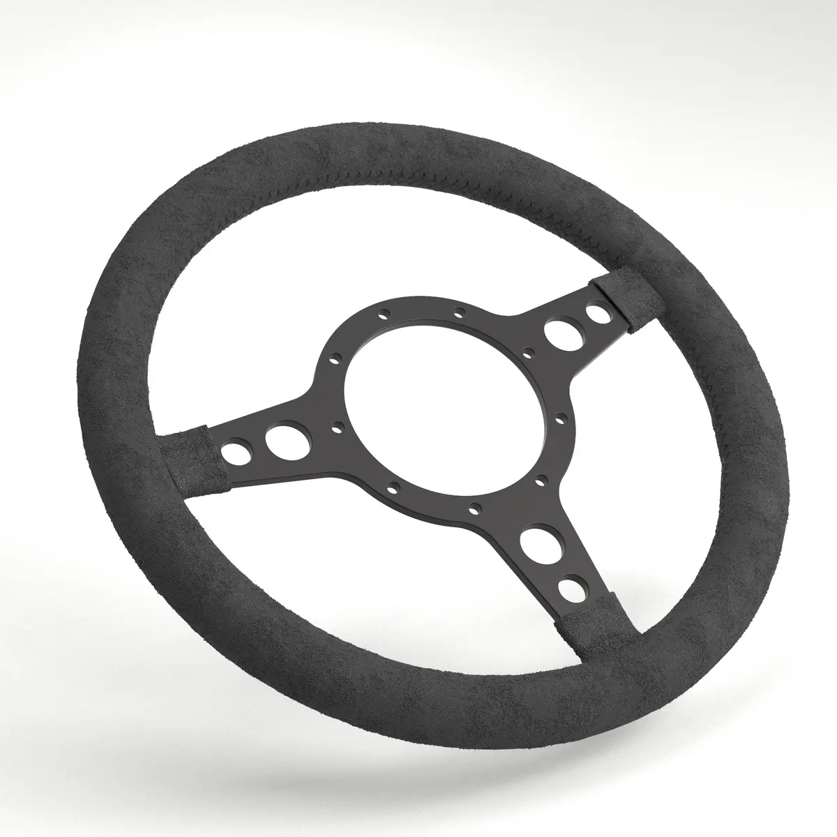 Mk4 Expedition Hd Flat Leather Rim - Black Anodised 18