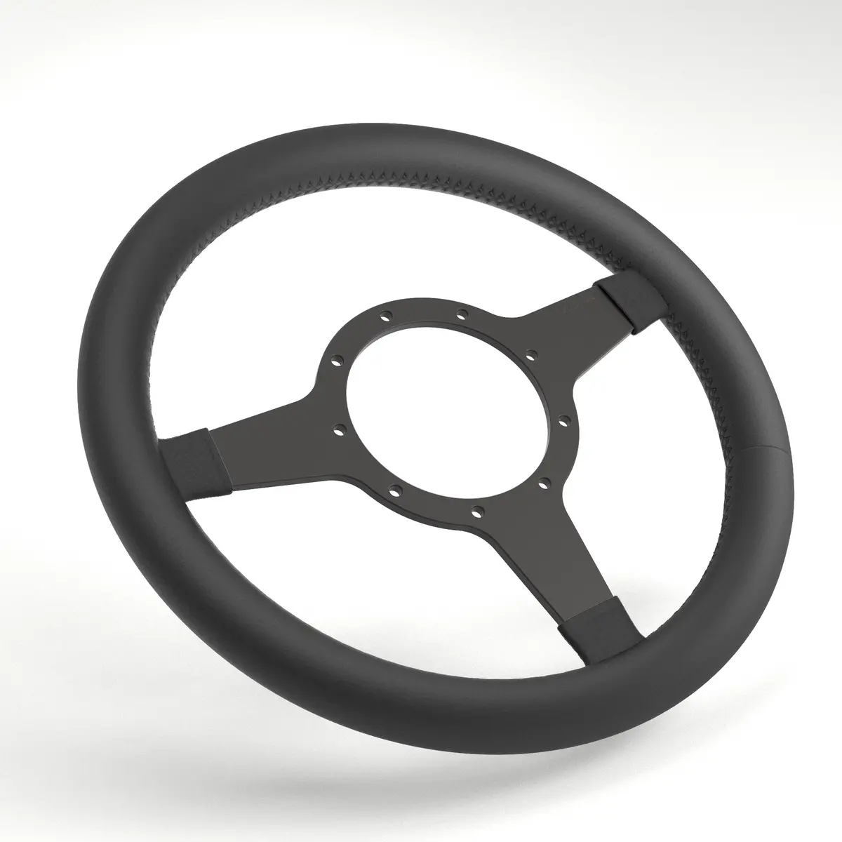 Mk4 Expedition Hd Flat Leather Rim - Black Anodised 11