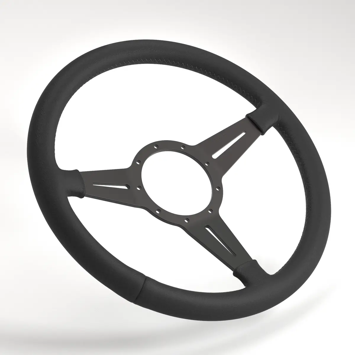Mk4 Expedition Wheel Dished Leather Rim - Black Anodised 21