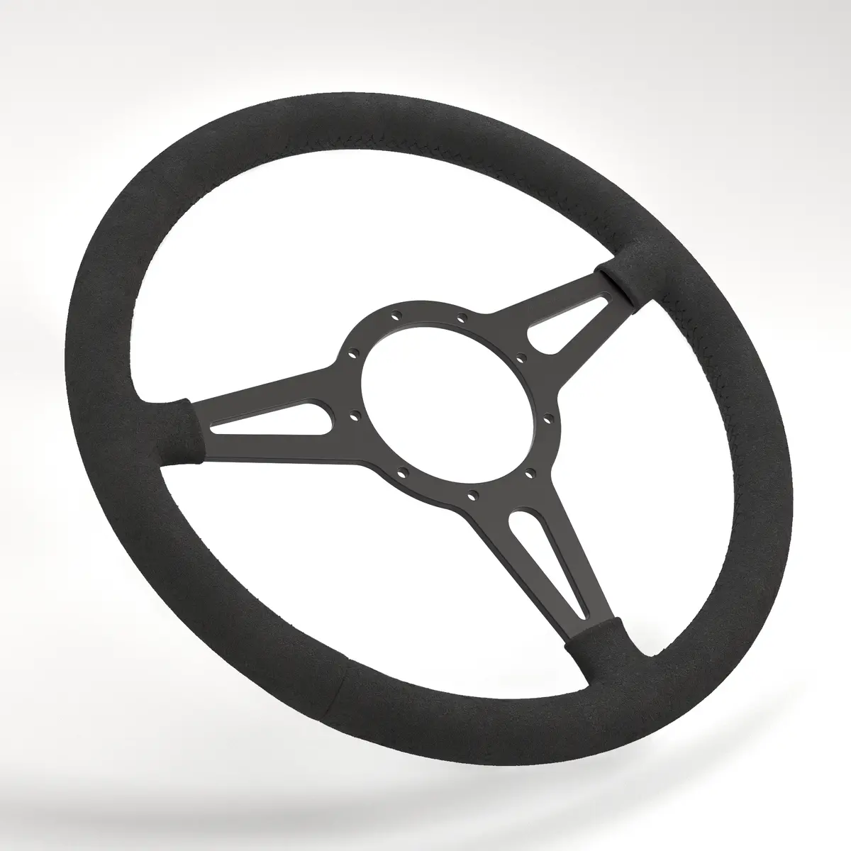 Mk4 Expedition Hd Flat Leather Rim - Black Anodised 73