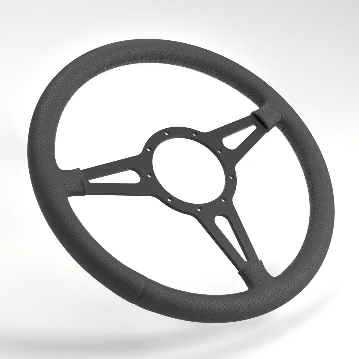 Mk4 Expedition Hd Flat Leather Rim - Black Anodised 51