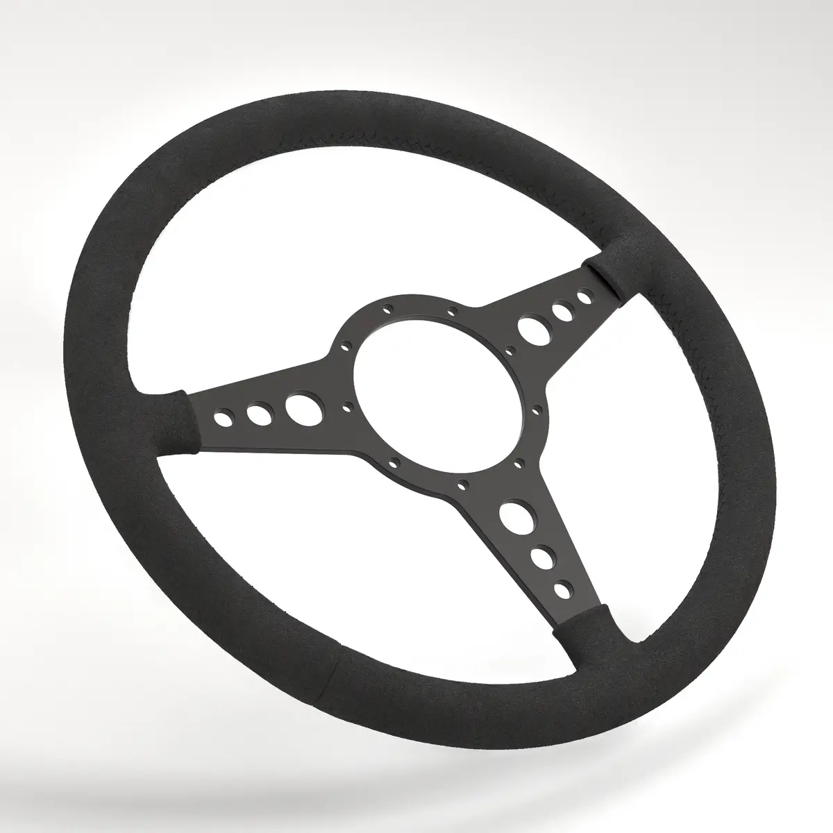 Mk4 Expedition Hd Flat Leather Rim - Black Anodised 28