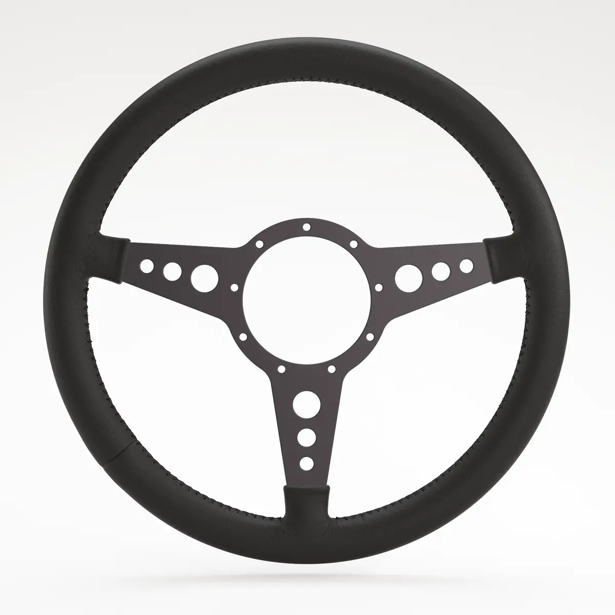 Mk4 Expedition Hd Flat Leather Rim - Black Anodised 2