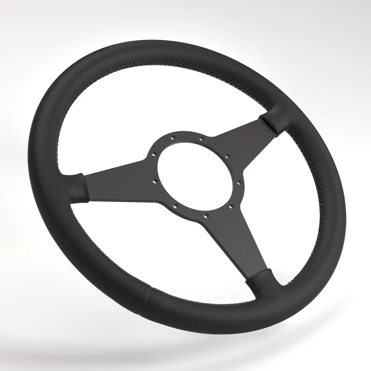 Mk4 Expedition Hd Flat Leather Rim - Black Anodised 21