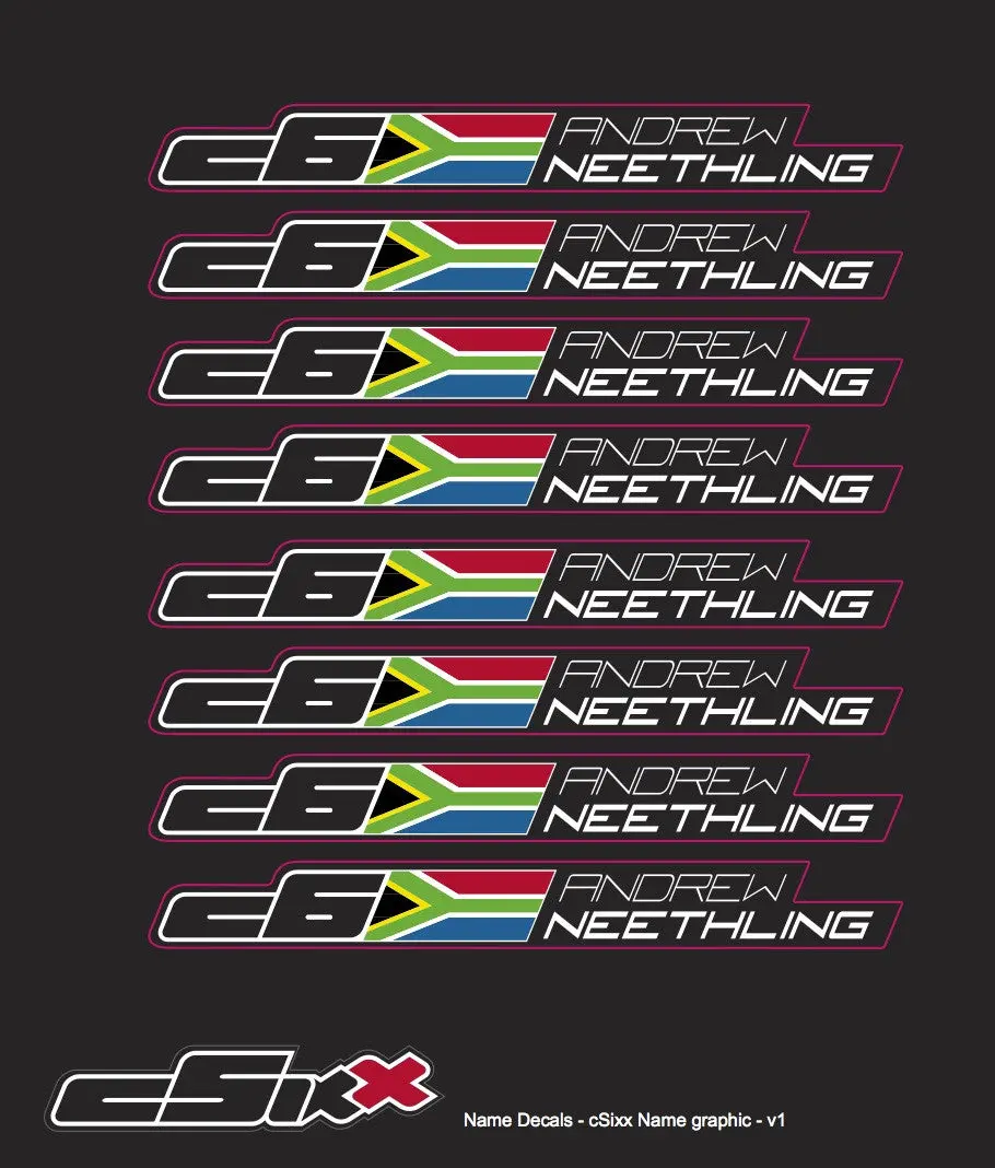 Custom Name Decal Kit 1