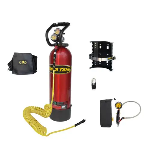 15 Lb. Package B Power Tank | Candy Red | Hp250i Regulator | Padded Speed Bag V2 1