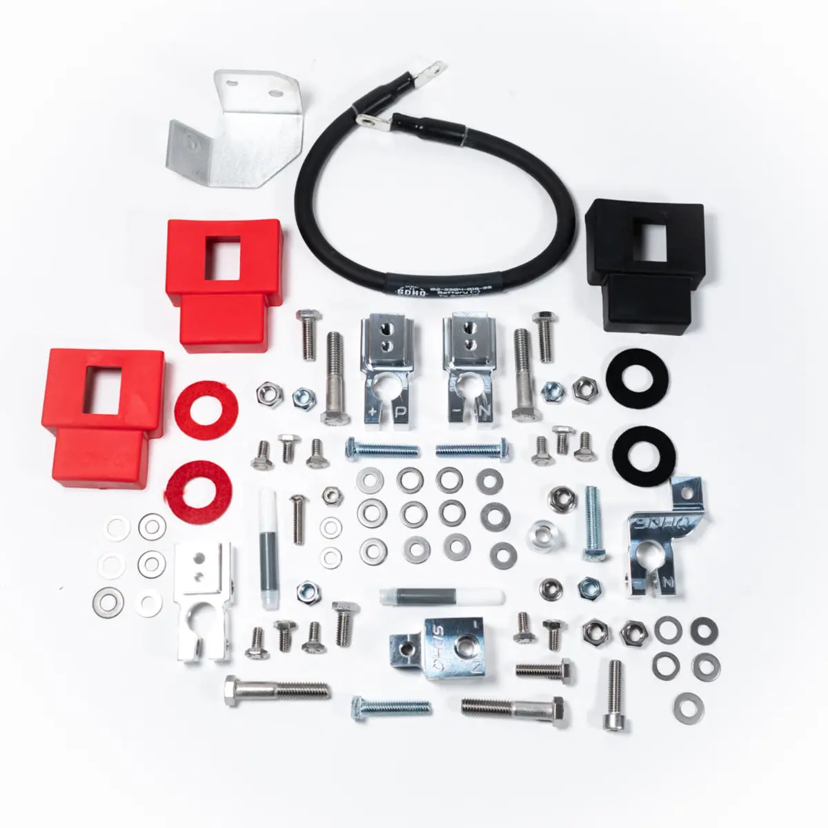 2019-2024 Ram 2500/3500 Complete Billet Dual Battery Terminal And Distribution Kit 1