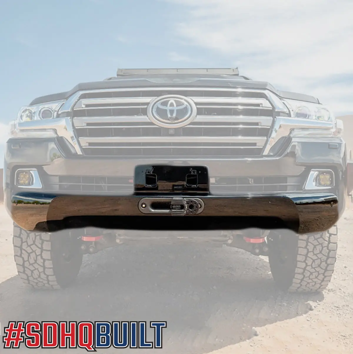 2008-2021 200 Series Toyota Land Cruiser Sdhq Built Hidden Winch Mount 1