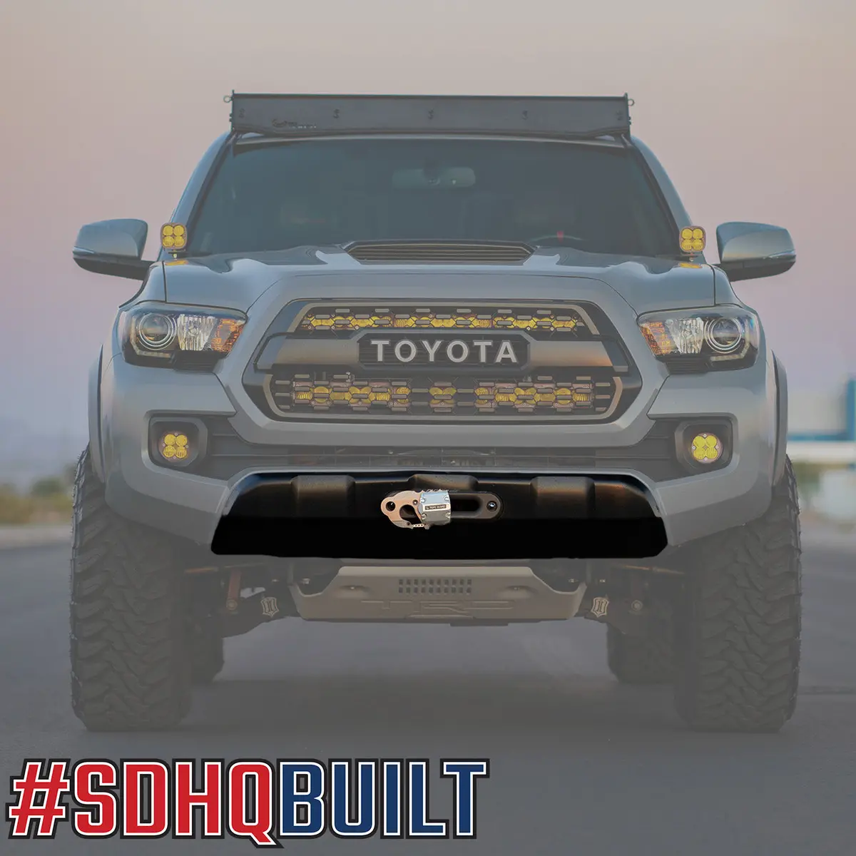 '16-23 Toyota Tacoma Sdhq Built Hidden Winch Mount 1