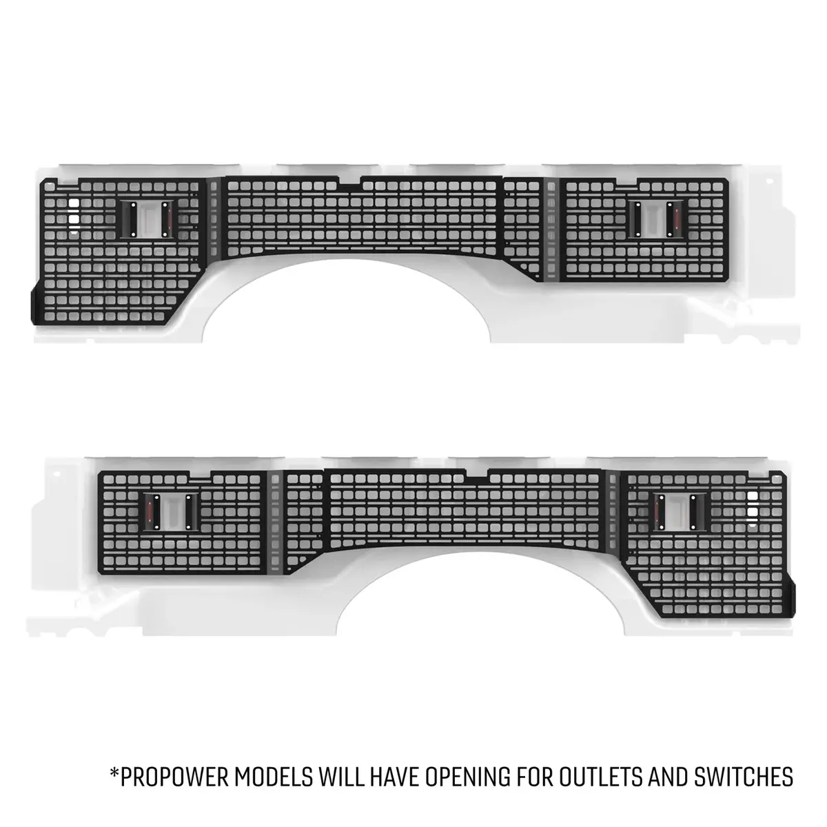 Bedside Rack Molle Panel System 8Ft Bed | Ford F-250, F-350, F-450 (2017-2025) 1