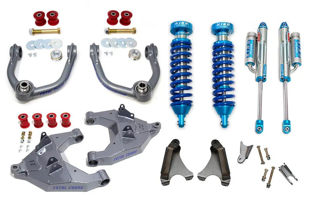 Mid Travel Lift Kit W/ Front 2.5 Inch Diameter Adjustable King Shocks & Rear 2.0 Bypass King Shocks- 1St Gen Tacoma 1