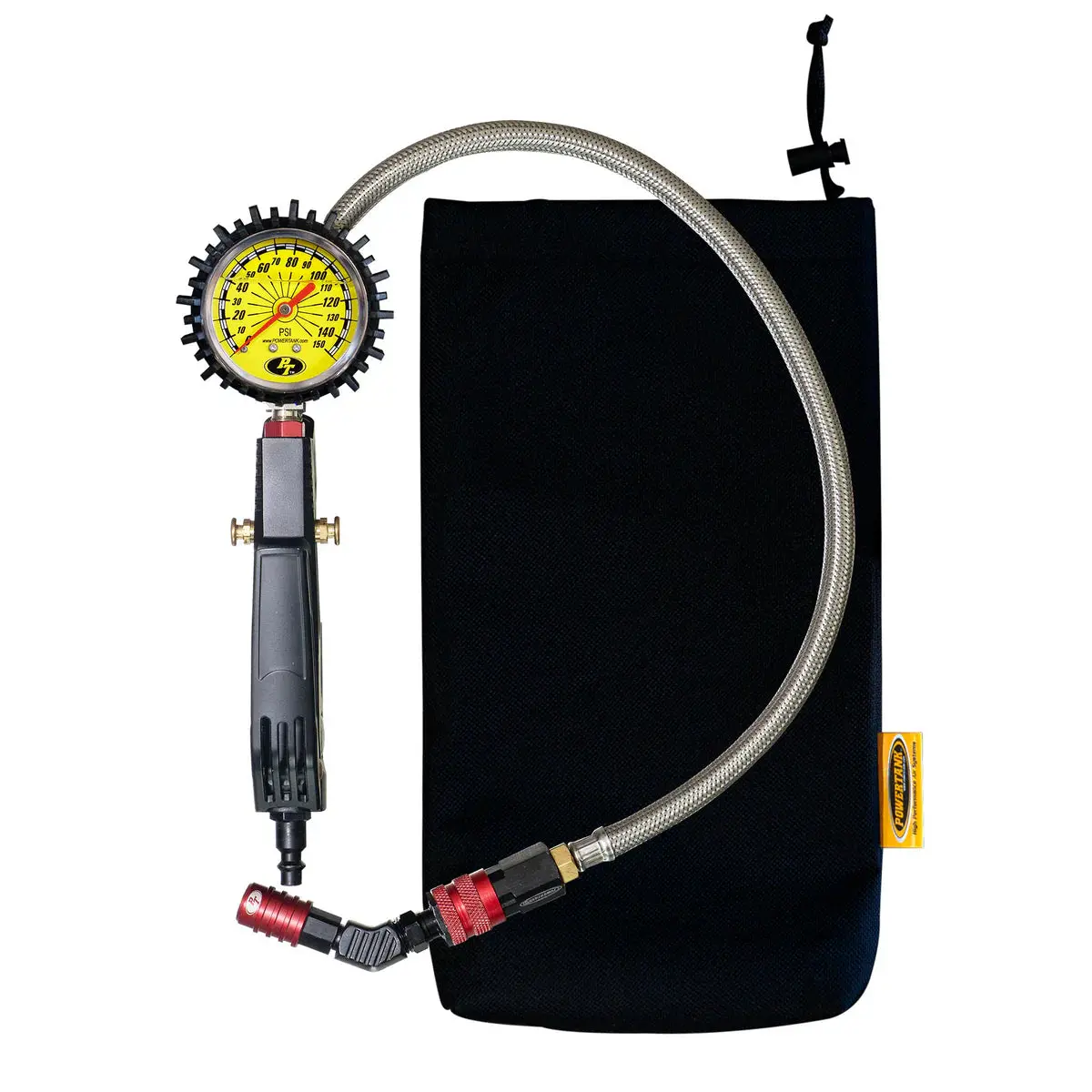 Long Haul Red - 150 Psi Liquid Analog Ventoso™ Modular Tire Inflator Gauge 1