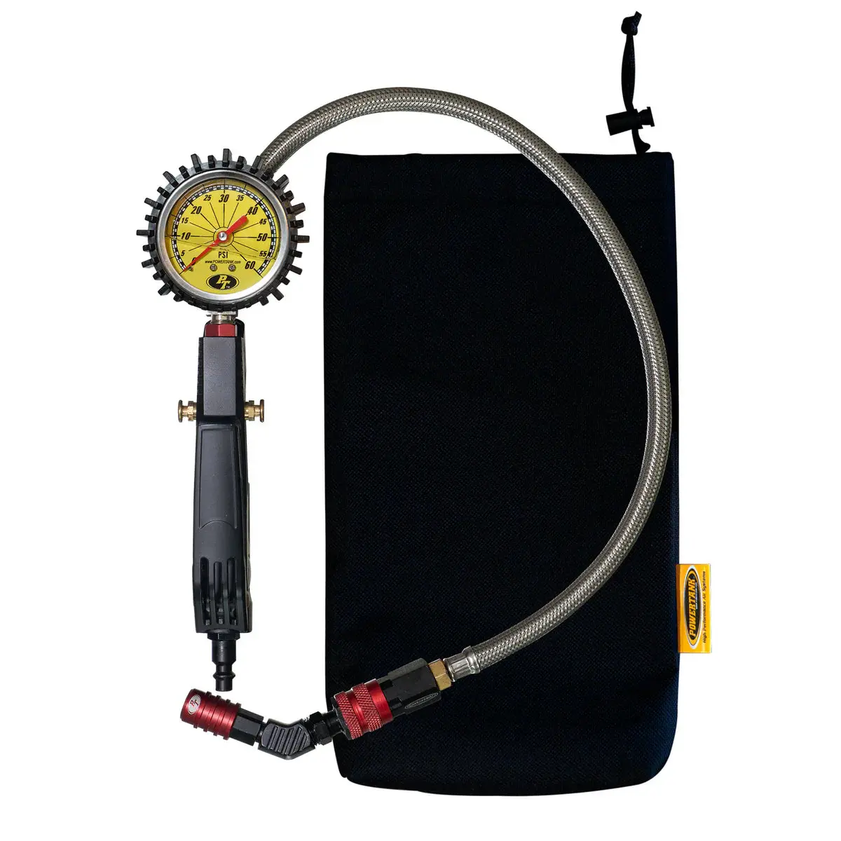 Trooper Red - 60 Psi Analog Ventoso™ Modular Tire Inflator Gauge 1