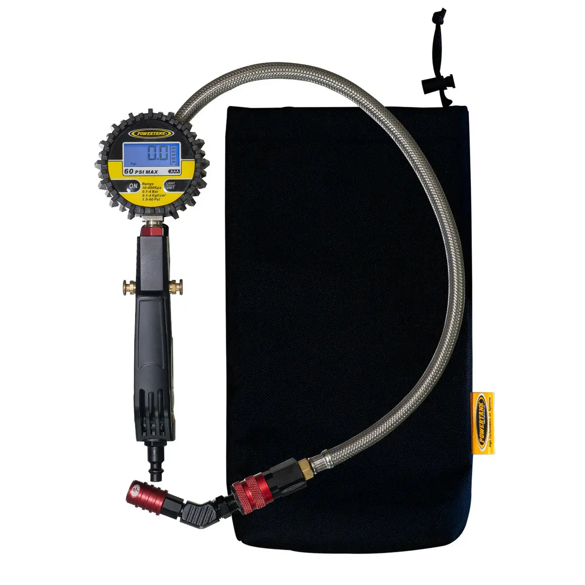 Rubicon Red - 60 Psi Digital Ventoso™ Modular Tire Inflator Gauge 1