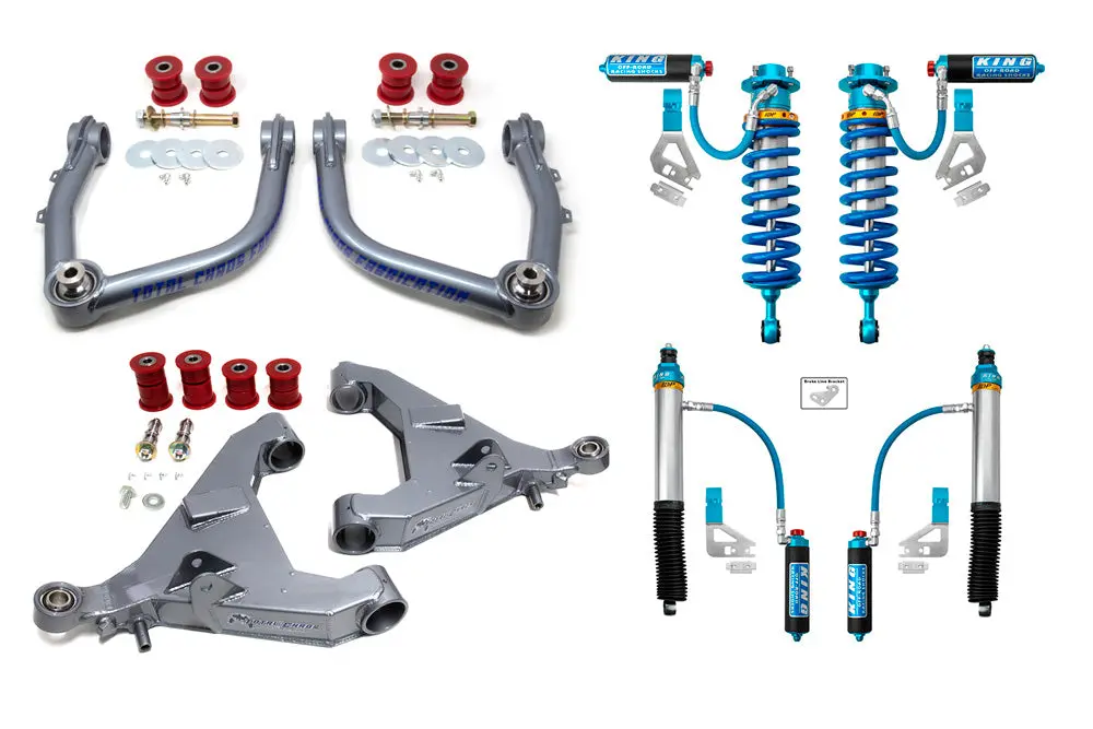 Mid Travel Lift Kit W/ Front & Rear 3.0 Inch Diameter Adjustable King Shocks - 3Rd Gen Tundra 1