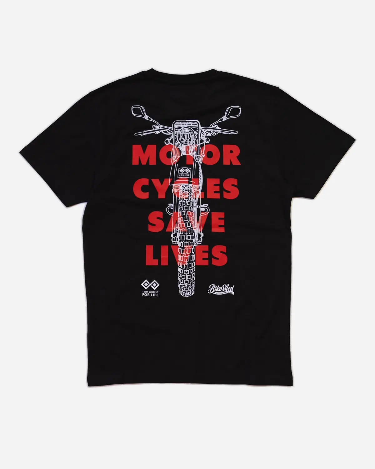 Bsmc X Two Wheels For Life T-Shirt - Black 1