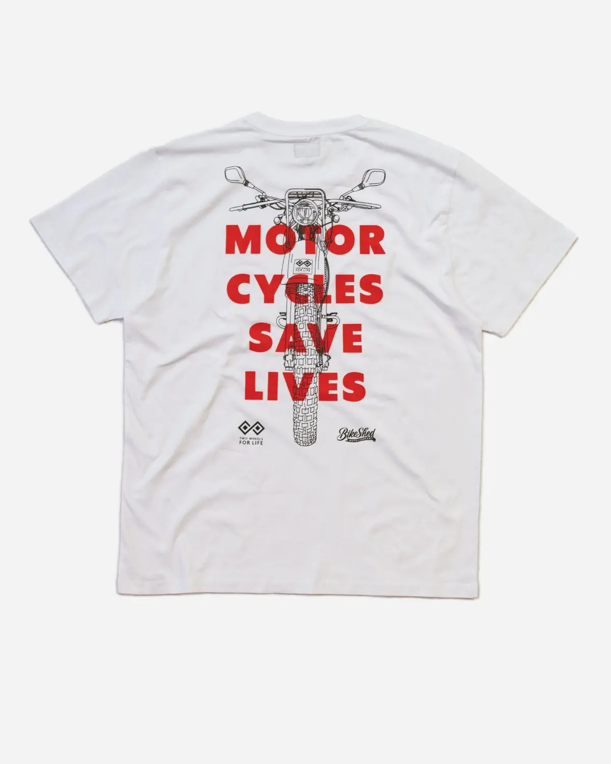 Bsmc X Two Wheels For Life T-Shirt - White 1