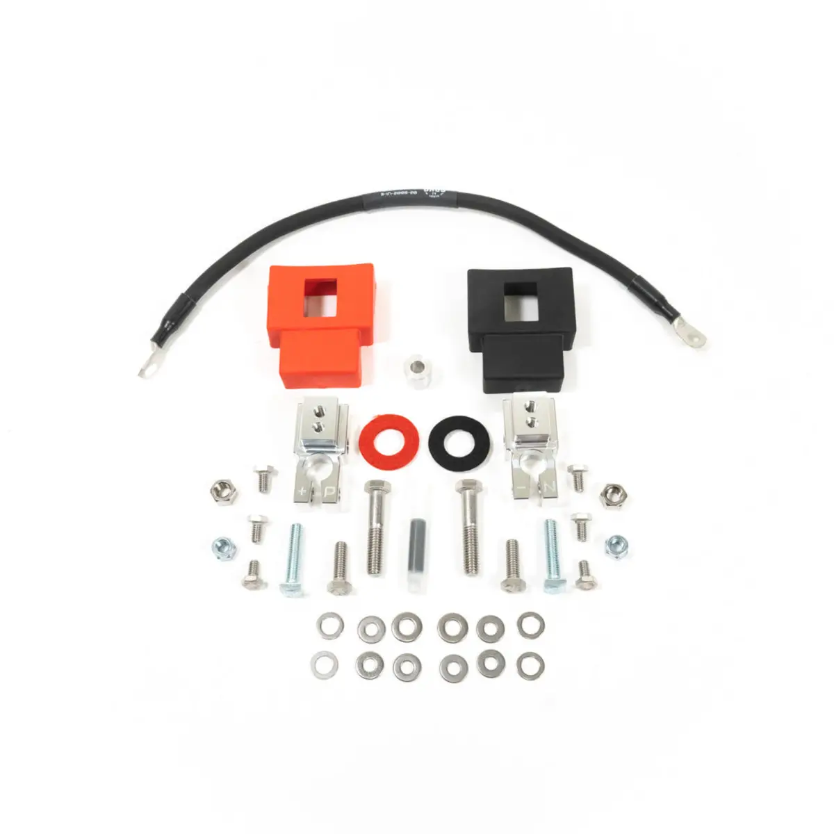 2005-2023 Toyota Tacoma Complete Billet Battery Terminal Kit W/ Negative Terminal Wiring Kit 1