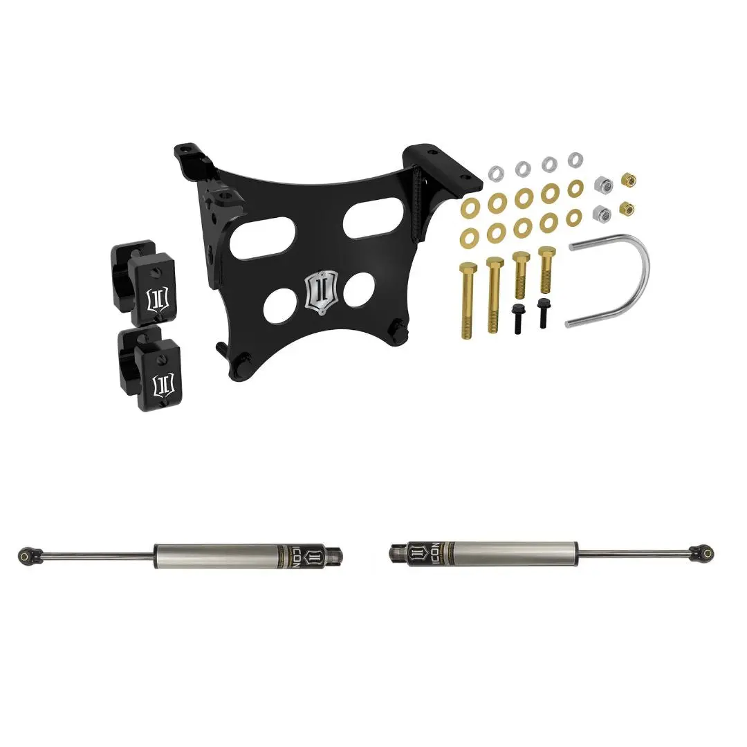 2023+ Ford Superduty Dual Opposing Steering Stabilizer Complete Kit 1