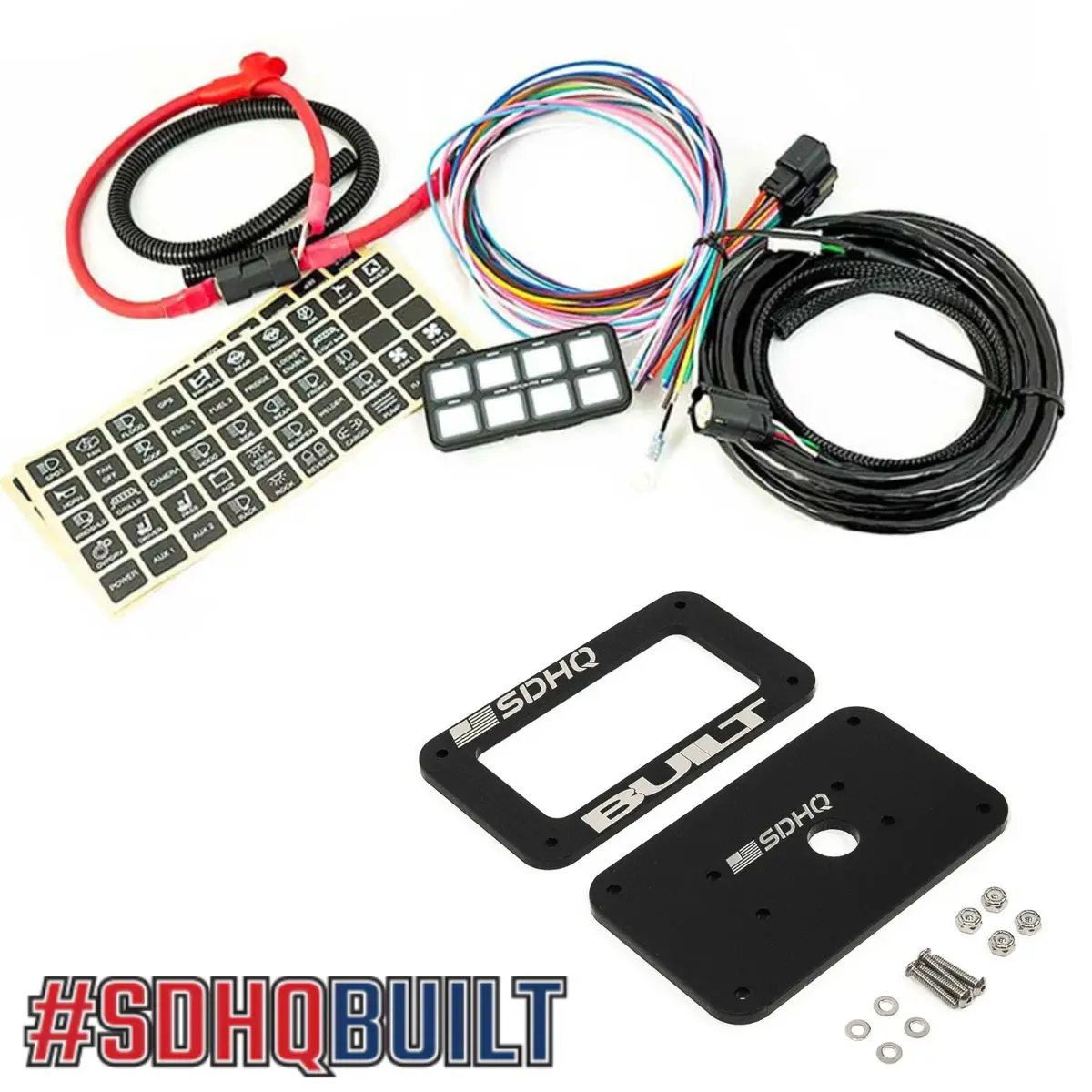 Switch Pros Sp-9100 8-Switch Panel System With Sdhq Built Universal Keypad Mount 1