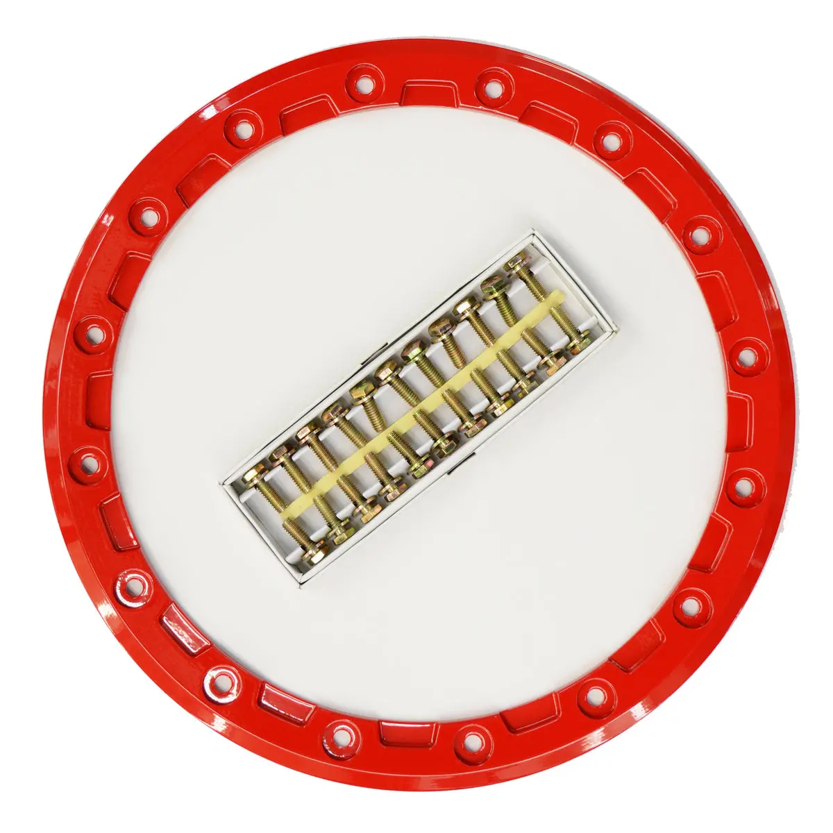 Raceline 15" Utv Red 16 Hole - A93 Podium Beadlock Rings 1