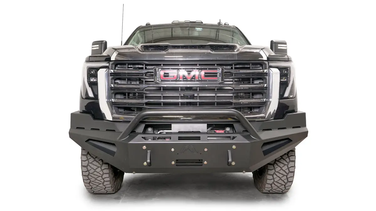 '24+ Gmc 2500/3500 Red Steel Front Bumper 1