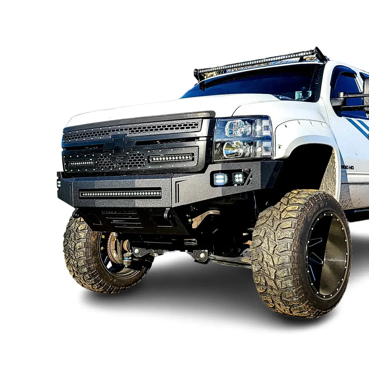 2008-2010 Chevy Silverado 2500/3500 Octane Front Bumper 1