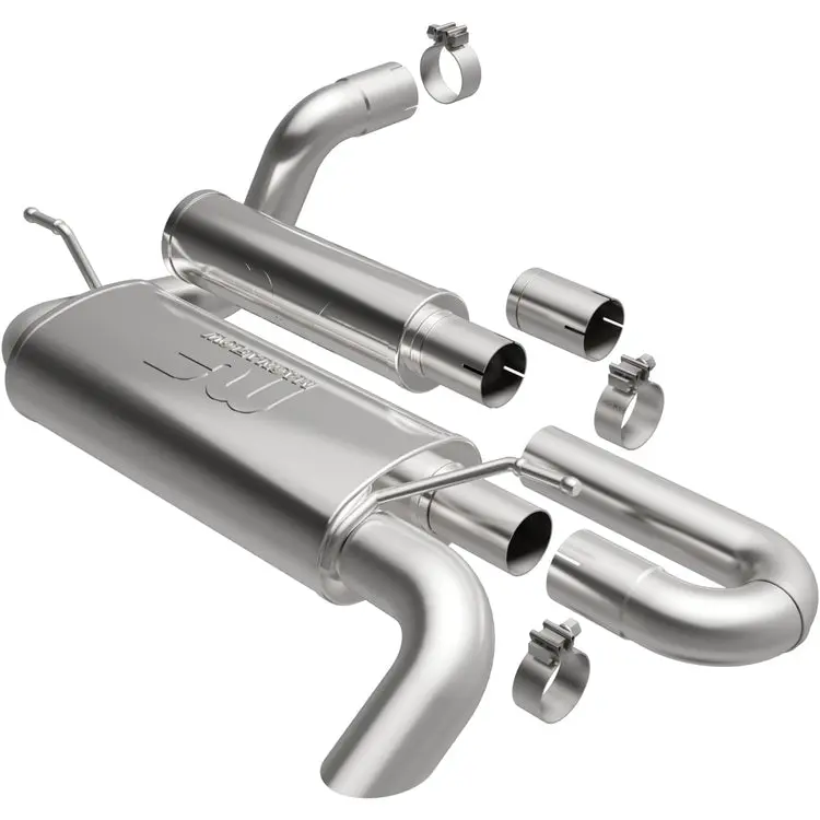 Magnaflow 2018-2025 Jeep Wrangler Overland Series Axle-Back Performance Exhaust System 1