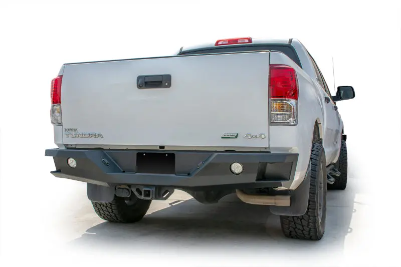 Dv8 Offroad Rear Winch-Ready Bumper – Black Powder-Coated, Fits 2007–2013 Toyota Tundra 1