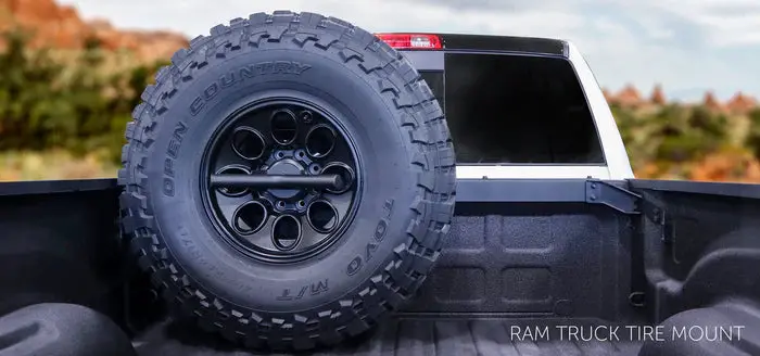 Aev Vertical Tire Mount For 2003+ Ram Hd 1