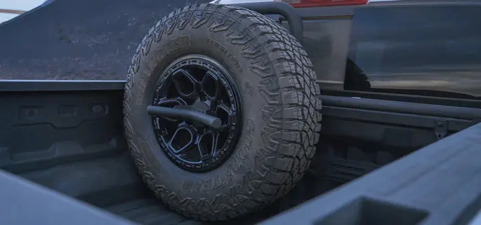 Aev Vertical Tire Mount For 2023+ Chevy Colorado And Gmc Canyon 1