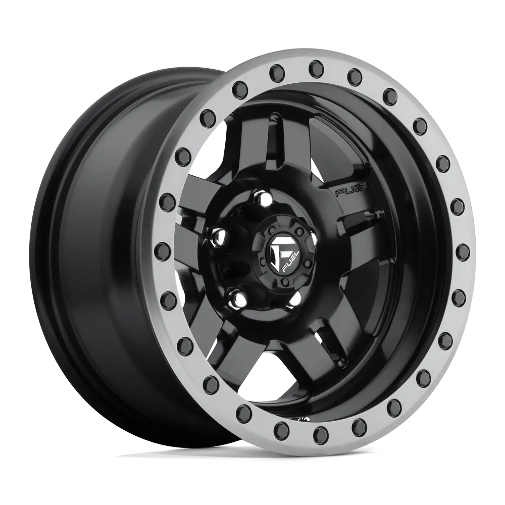 Fuel Wheels | Anza | Matte Black Gun Metal Ring 1
