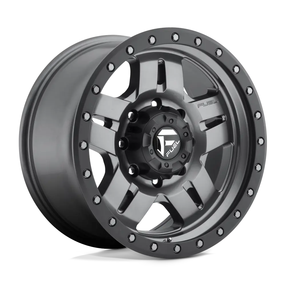 Fuel Wheels | Anza | Matte Gunmetal Black Bead Ring 1