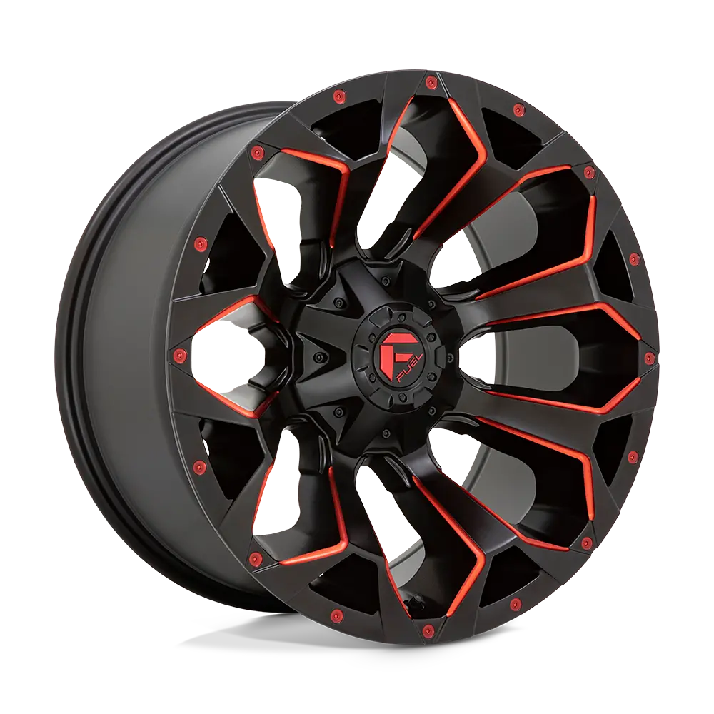 Fuel Wheels | Assault | Matte Black Red Milled 1