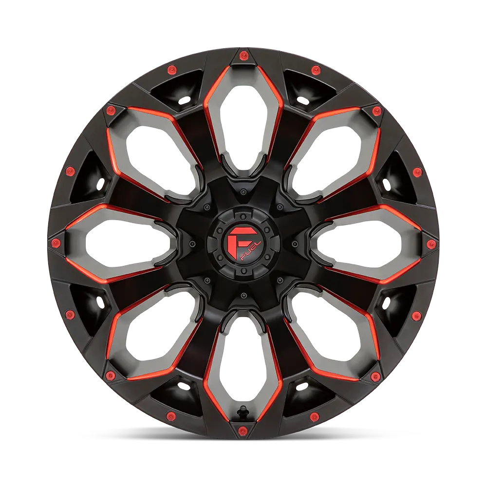 Fuel Wheels | Assault | Matte Black Red Milled 3