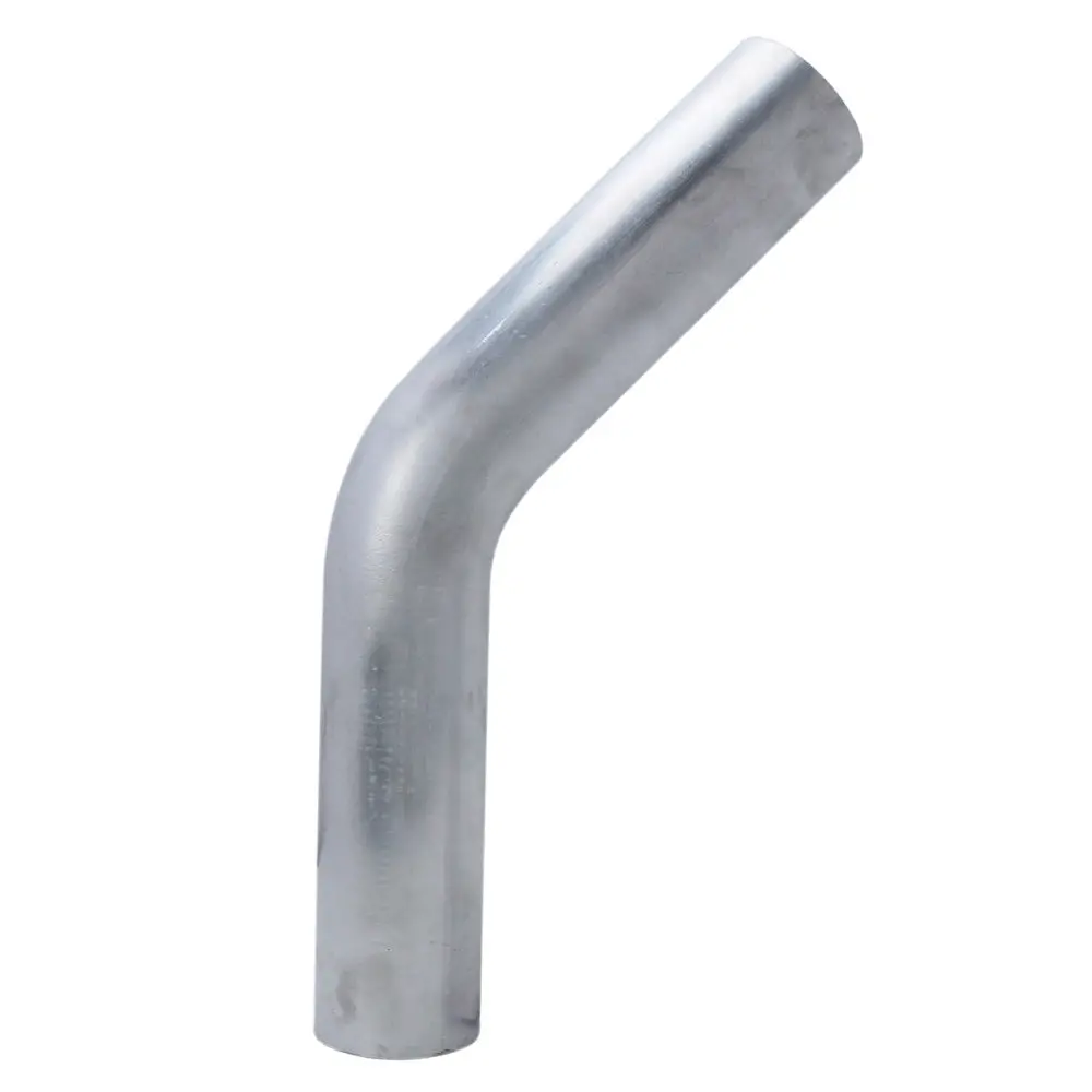 Hps 2.5" Od 45 Degree Bend 6061 Aluminum Elbow Pipe 16 Gauge W/ 4" Clr 1