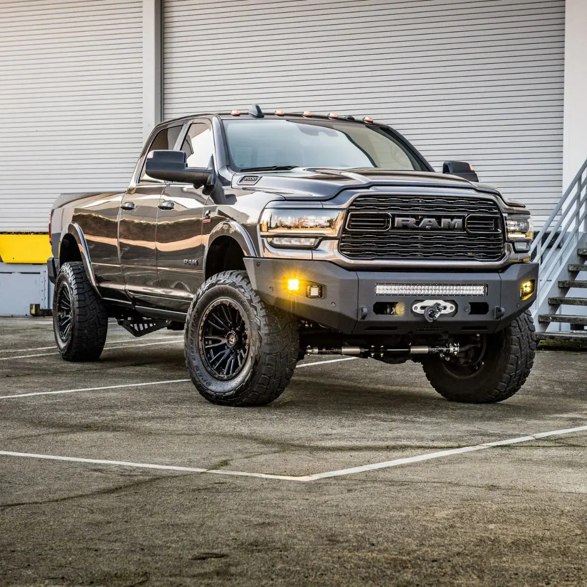 2019-2025 Ram 2500/3500 Attitude Series Front Winch Bumper 2