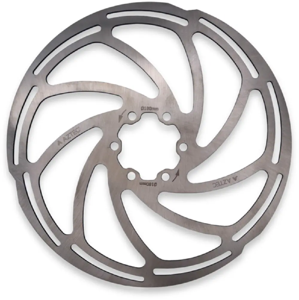 Aztec 6-Bolt 180Mm Disc Rotor - Stainless Steel 1