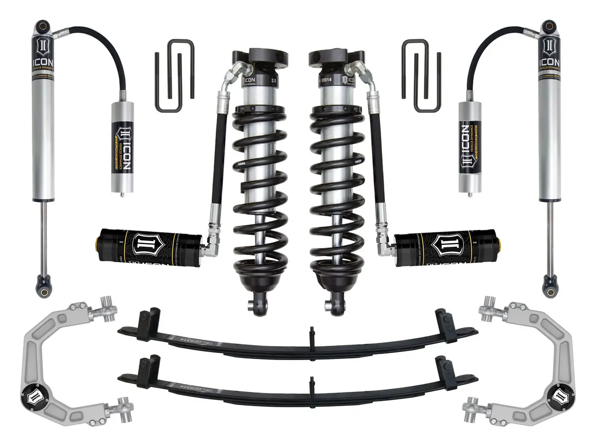 Icon 1995.5-2004 Toyota Tacoma, 0-3" Lift, Stage 4 Suspension System, Billet Uca 1